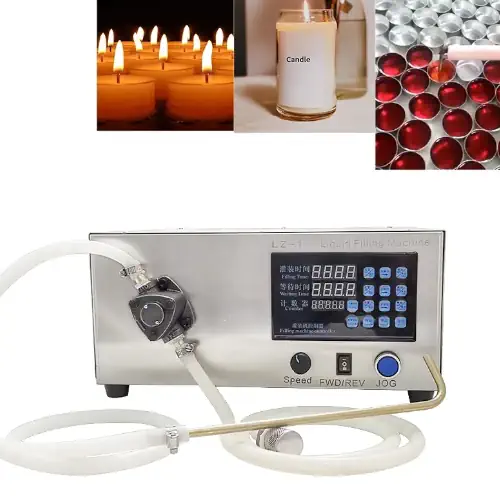 عکس دستگاه تولید شمع به همراه نمونه شمع