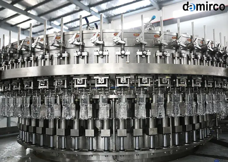 ماشین‌آلات خط تولید نوشابه، تجهیزات تولید نوشابه، بطری پرکن نوشابه