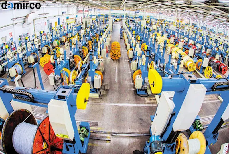 دستگاه‌های تولید سیم و کابل ایرانی و خارجی در حال کار