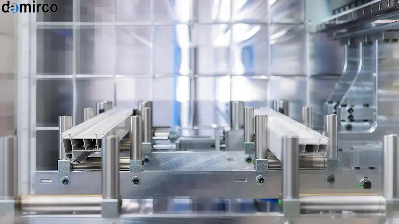 خط تولید پروفیل UPVC دست دوم در حال کار