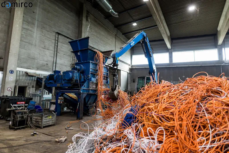 دستگاه بازیافت سیم، کابل‌های مسی، بازیافت فلزات، پسماند صنعتی