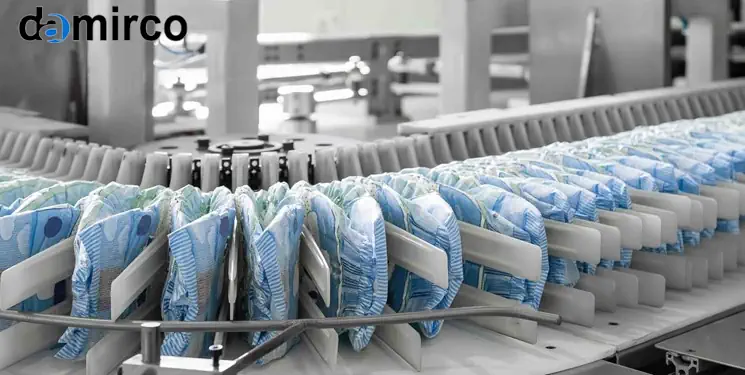 دستگاه تولید پوشک بچه چینی و ایرانی