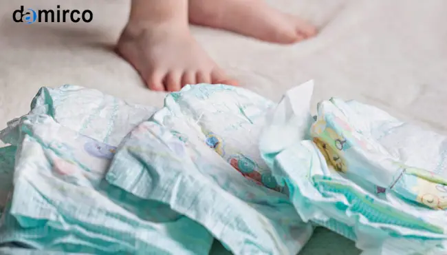 خط تولید تمام اتوماتیک پوشک با بسته‌بندی نهایی