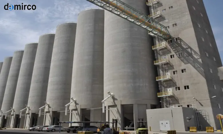 نمایی از مراحل ساخت و نصب سیلو سیمان در یک پروژه بزرگ صنعتی