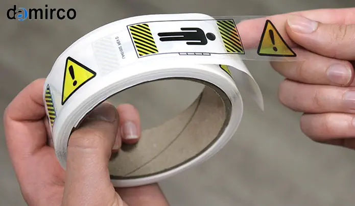 دستگاه لیبل زن پشت چسب دار برای بسته بندی