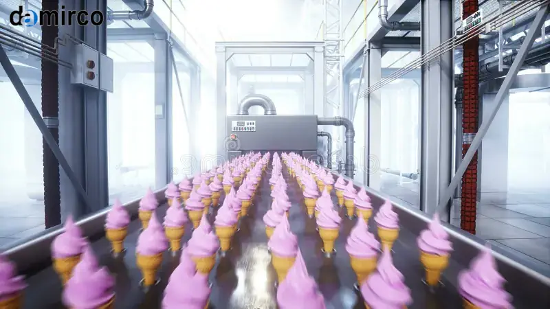 خط تولید بستنی