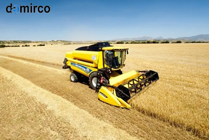 عکس مینی کمباین برداشت عدس