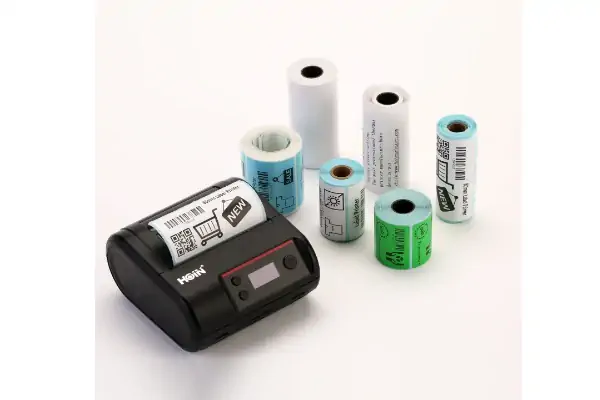 مقایسه دو لیبل چاپ شده توسط پرینتر حرارتی مستقیم و پرینتر انتقال حرارتی