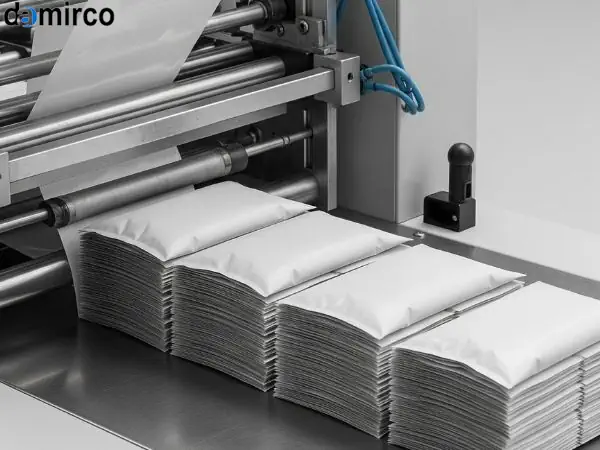 پنل کنترل و تنظیمات دستگاه بسته بندی پیلو پک صنعتی پیشرفته