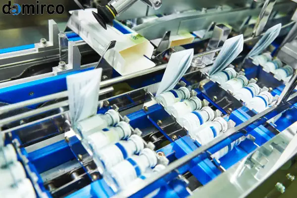 برچسب اصالت دارو که کد UID و بارکد دو بعدی روی آن مشخص است