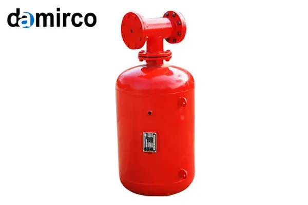 تصویر شماتیک از عملکرد دستگاه ایربلستر صنعتی نصب شده روی یک سیلو