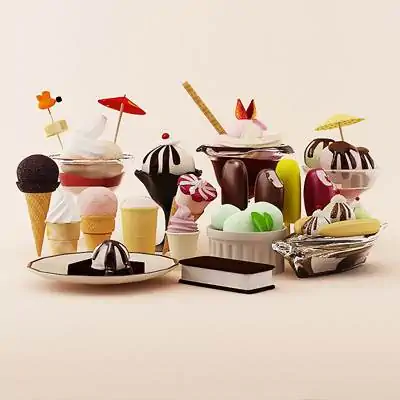 عکس انواع بستنی تولید شده