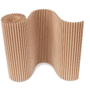 رول‌های عظیم کاغذ فلوت آماده برای تولید کارتن