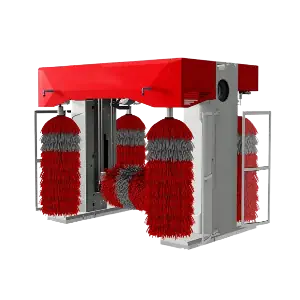 عکس کارواش مکانیزه در حین کار