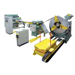 عکس رول آهن در دستگاه برش کویل و رول آهن و استیل