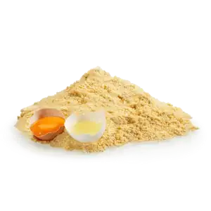 کیسه‌های پودر تخم مرغ صنعتی در انبار