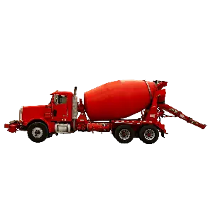 میکسر بتن در حین استفاده