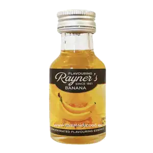 بطری اسانس موز صنعتی با برچسب مشخصات