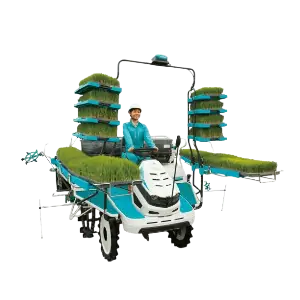 عکس دستگاه نشاکار در حین کار