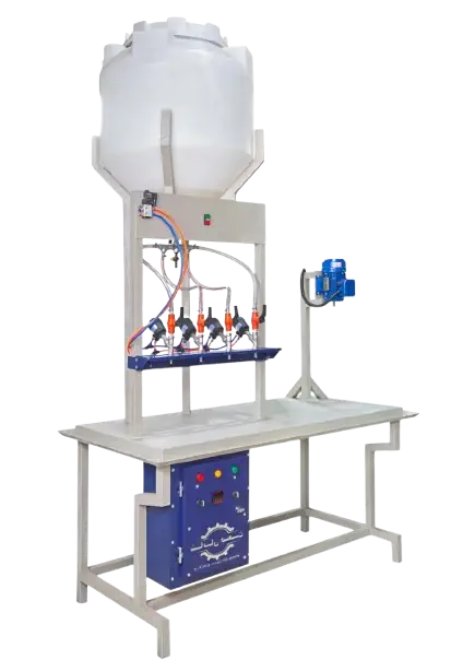 پرکن مایعات ثقلی با درب بند