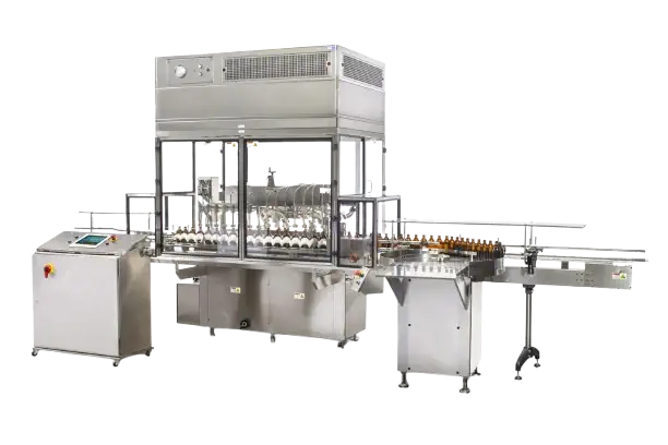 دستگاه پرکن مایعات دارویی و درب بند