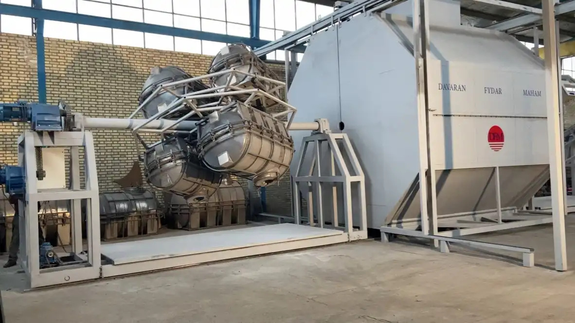 خط تولید مخزن 2000 لیتری شاتل دورانی