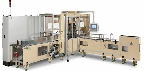 عکس دستگاه بسته بندی جعبه دستمال کاغذی اتوماتیک