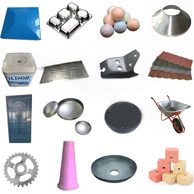 عکس محصولات قابل تولید و نمونه محصولات دستگاه پرس هیدرولیک