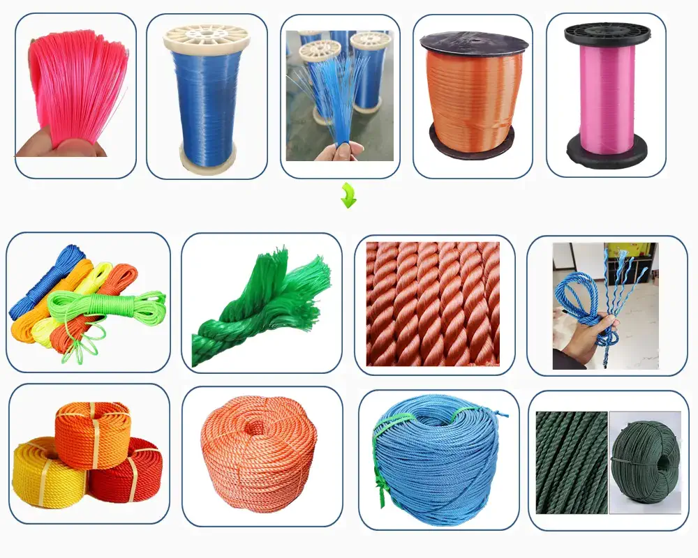 کاربرد دستگاه تولید طناب پلاستیکی 