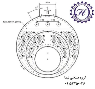 نقشه دیگ بخار و آبگرم