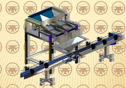 دستگاه پرکن مواد گرانولی و حبوبات ، خشکبار