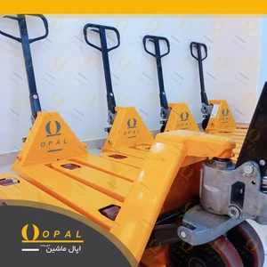 جک پالت 3 تن با پمپ قابل تعویض و چرخ پلی اورتان